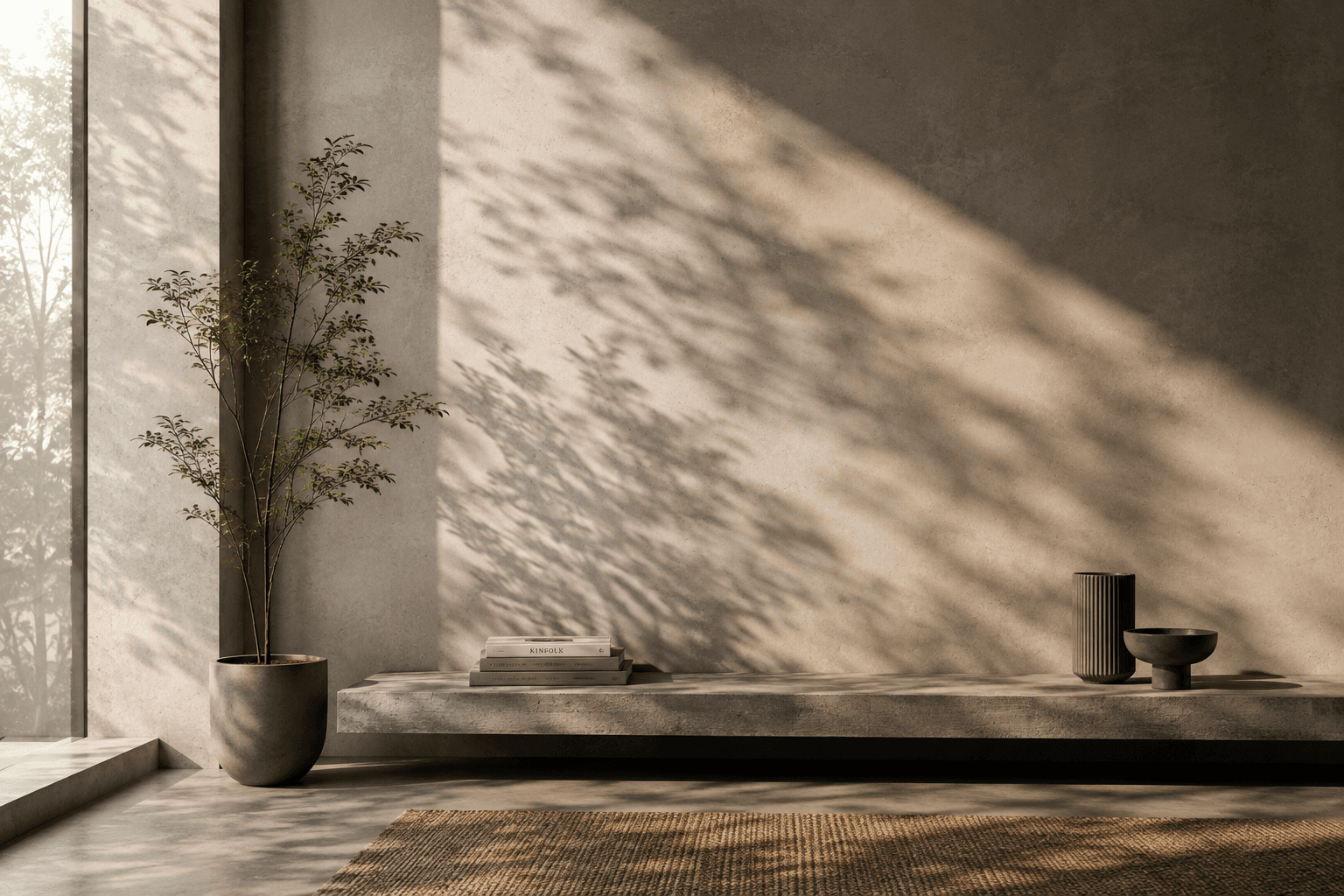 Atmospheric visual — engineering workspace